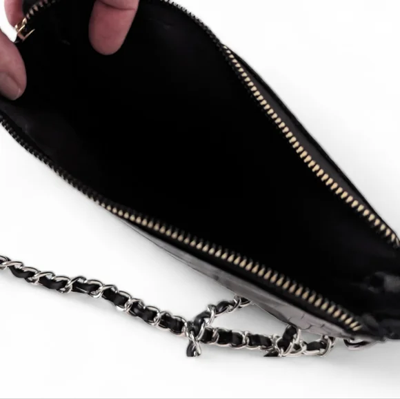 🐊Cute, Black Alligator Skin-Look Crossbody Bag w/ Matching Coin PurseUnbranded - Picture 6 of 10